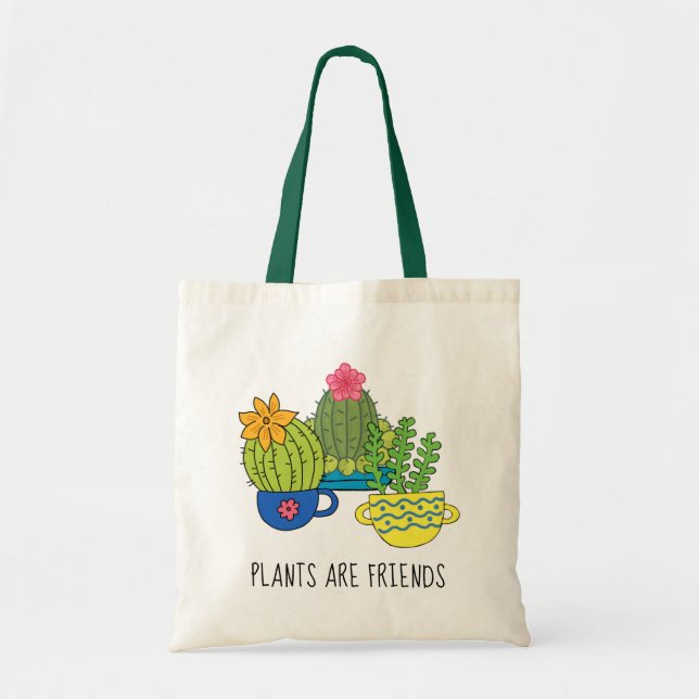 Friendly Plants Succulent Tote Bag (Front)