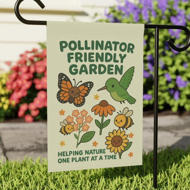 Friendly Pollinators Welcome Garden Flag Gifts  (Creator Uploaded)