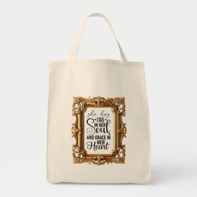 friendly quotes tote bag (Front)