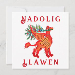 Friendly Red Dragon or Griffon, add your text Note Card