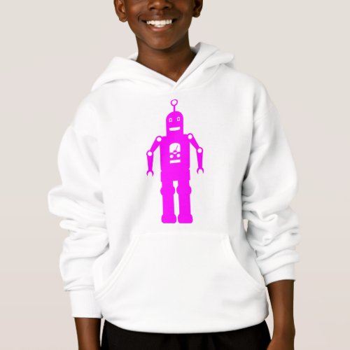 Friendly Robot _ Magenta Hoodie