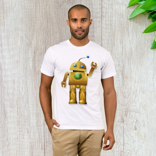 Friendly Robot Mens T_Shirt