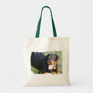 Friendly Rottweiler Tote Bag