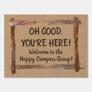 Friendly RV Welcome Custom Sign