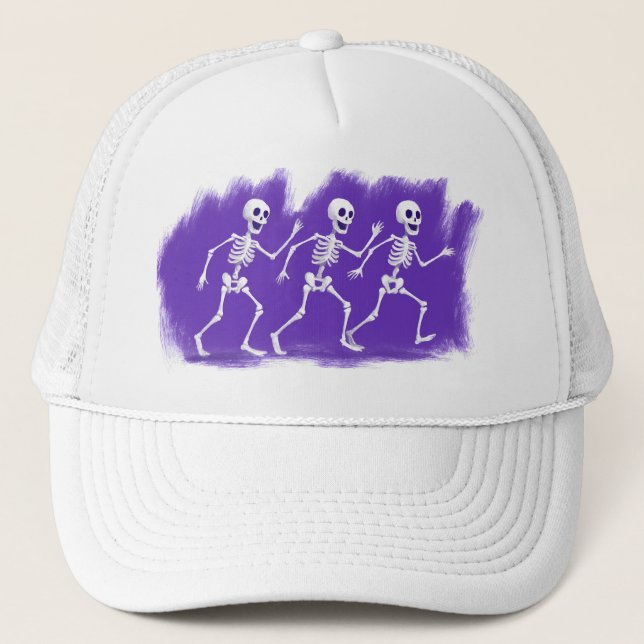 Friendly Skeletons - Cute & Spooky Cap (Front)