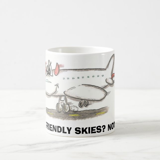 FRIENDLY SKIES? NOT! COFFEE MUG (Center)