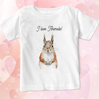 Friendly Squirrel  Baby T-Shirt