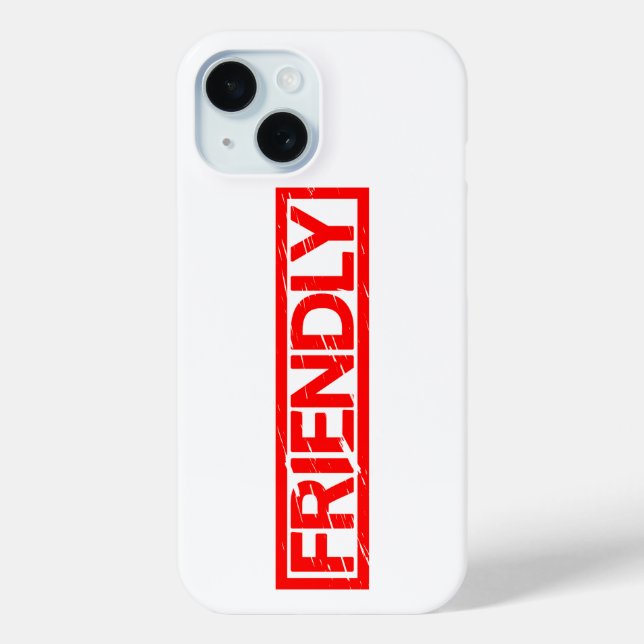 Friendly Stamp Case-Mate iPhone Case (Back)