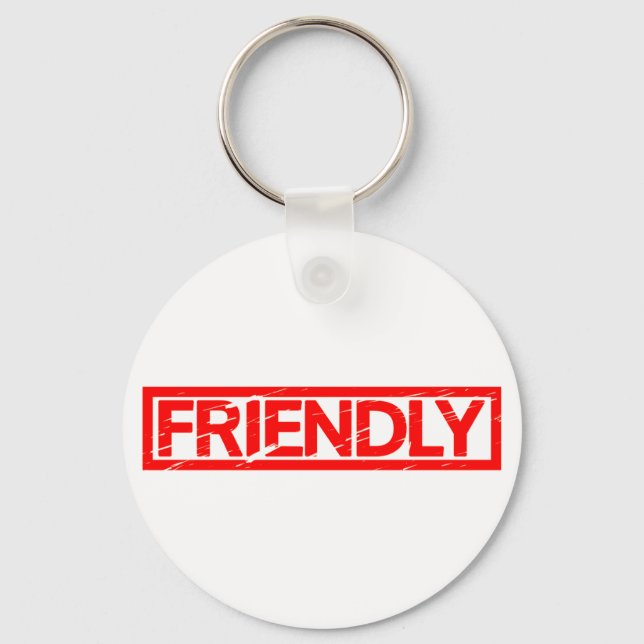 Friendly Stamp Keychain (Front)