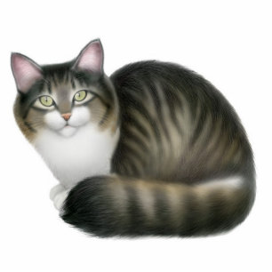 Friendly Tabby Cat Ornament