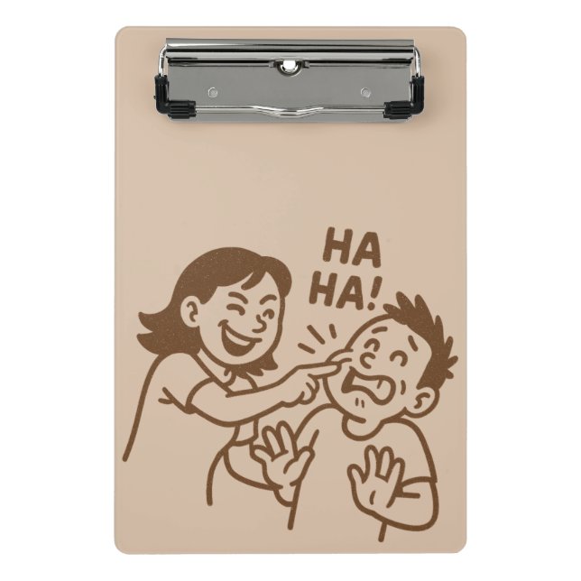Friendly Tease Mini Clipboard (Front)