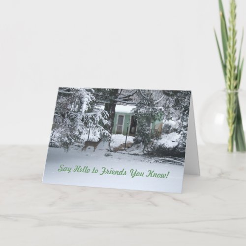 Friendly Visitor Holiday Card