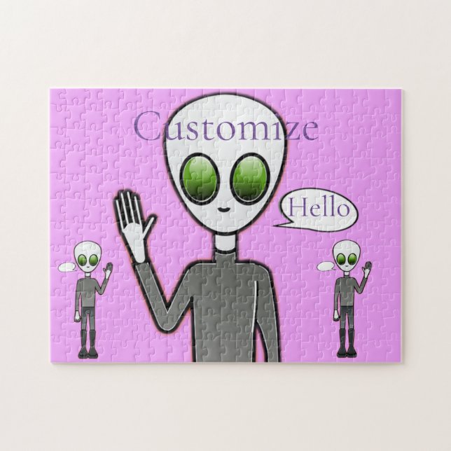 Friendly Waving Alien Thunder_Cove Jigsaw Puzzle (Horizontal)