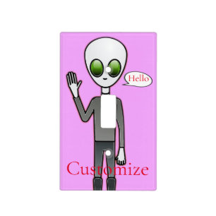 Friendly Waving Alien Thunder_Cove Light Switch Cover