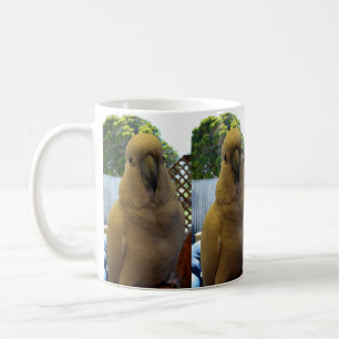 Friendly White Aussie Cockatoo, Coffee Mug