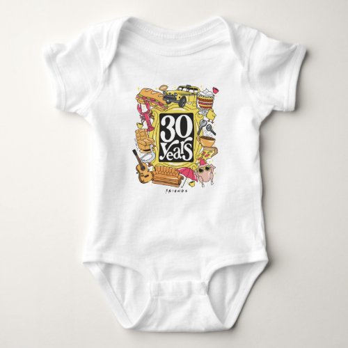 FRIENDS  30 Years Graphic Baby Bodysuit