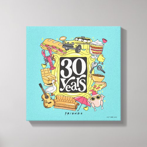 FRIENDS  30 Years Graphic Canvas Print