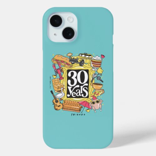 FRIENDS  30 Years Graphic iPhone 15 Case