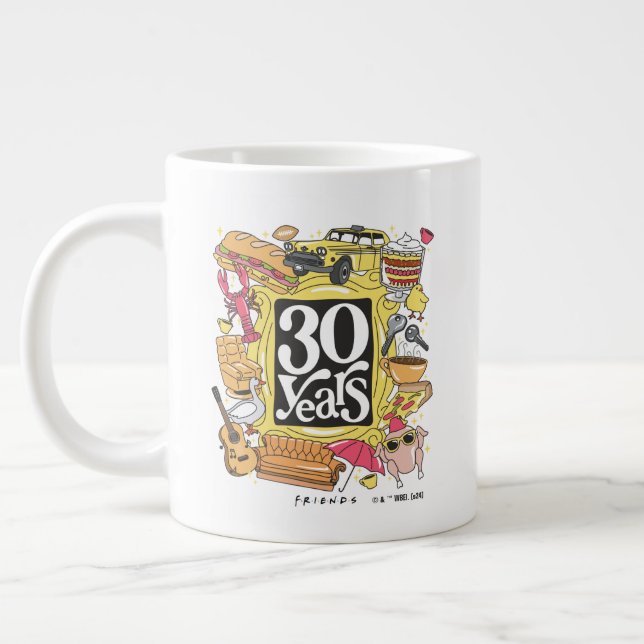 FRIENDS™ | 30 Years Graphic Giant Coffee Mug (Left)