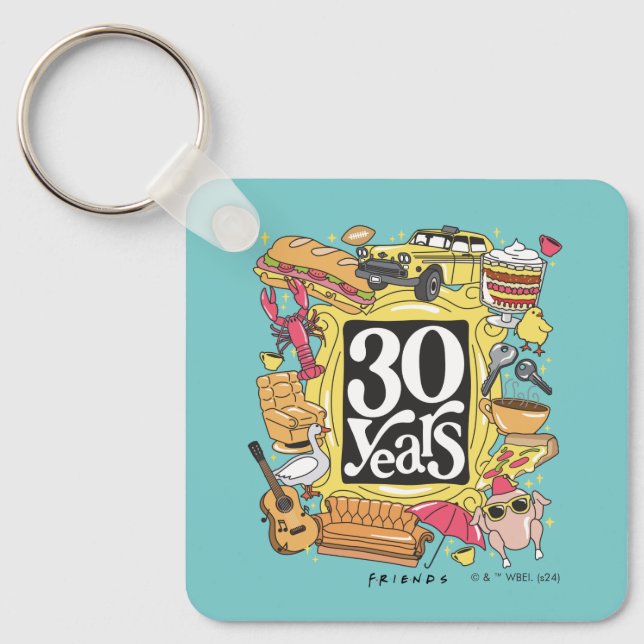 FRIENDS™ | 30 Years Graphic Keychain (Front)