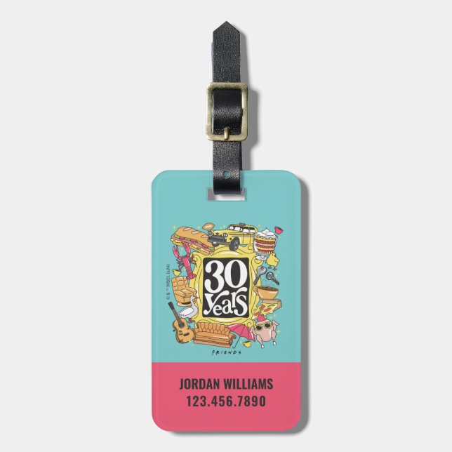 FRIENDS™ | 30 Years Graphic Luggage Tag (Front Vertical)