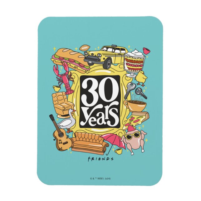 FRIENDS™ | 30 Years Graphic Magnet (Vertical)