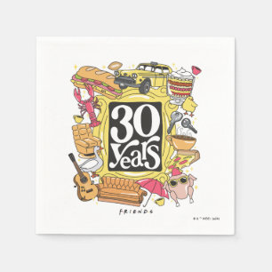 FRIENDS™ 30 Years Graphic Napkins