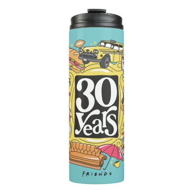 FRIENDS™ | 30 Years Graphic Thermal Tumbler (Front)