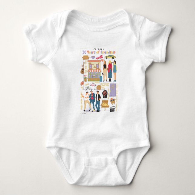 FRIENDS™ | 30 Years of Friendship Baby Bodysuit (Front)
