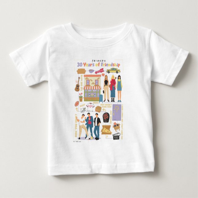 FRIENDS™ | 30 Years of Friendship Baby T-Shirt (Front)