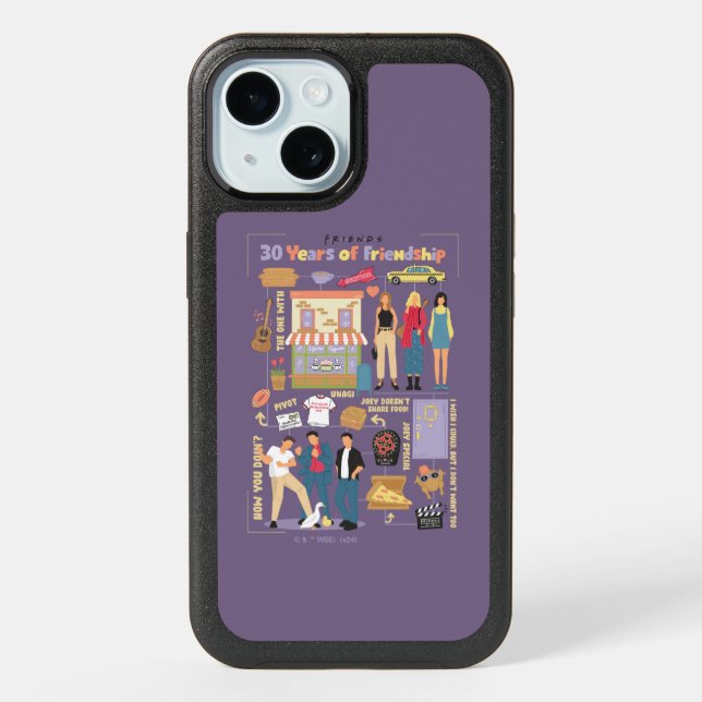 FRIENDS™ | 30 Years of Friendship iPhone 15 Case (Back)
