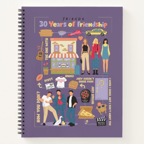 FRIENDS  30 Years of Friendship Notebook