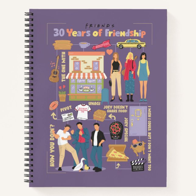 FRIENDS™ | 30 Years of Friendship Notebook (Front)