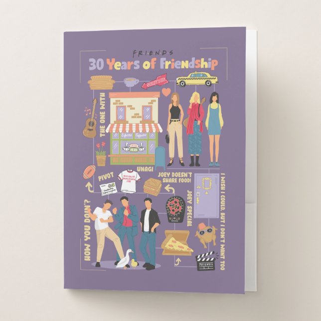 FRIENDS™ | 30 Years of Friendship Pocket Folder (Front)