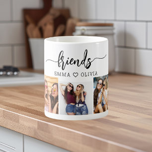 Friends 3 Photo Friendship Collage Coffee Mug