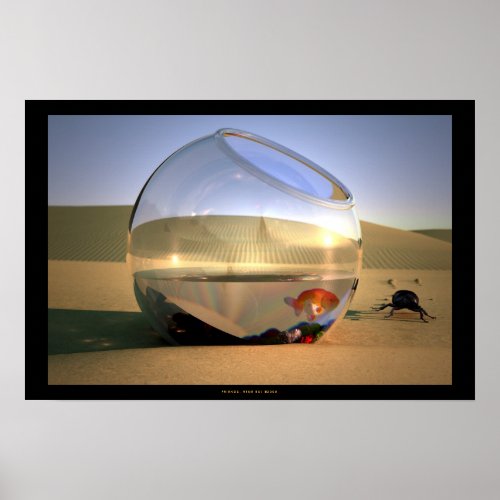 FRIENDS 3D Computer Art Poster