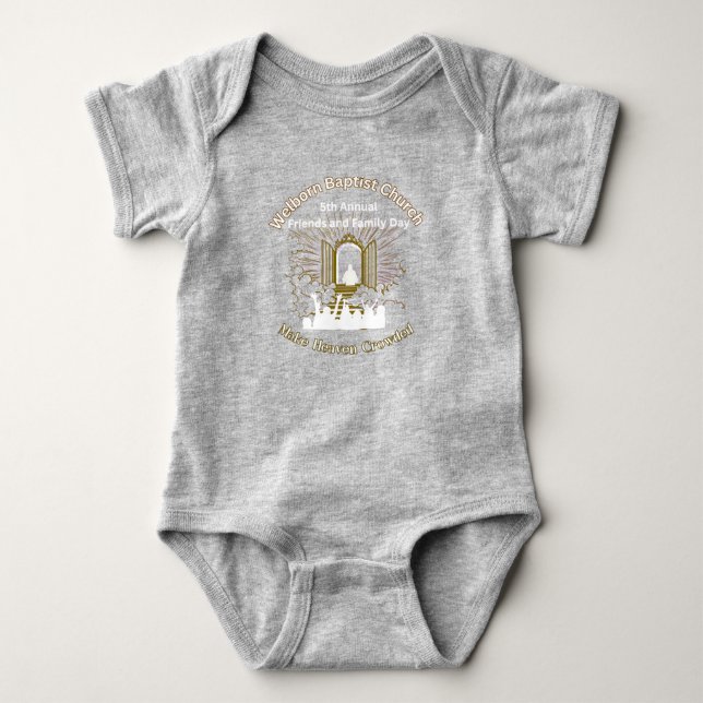 Friends and family day baby bodysuit (Front)