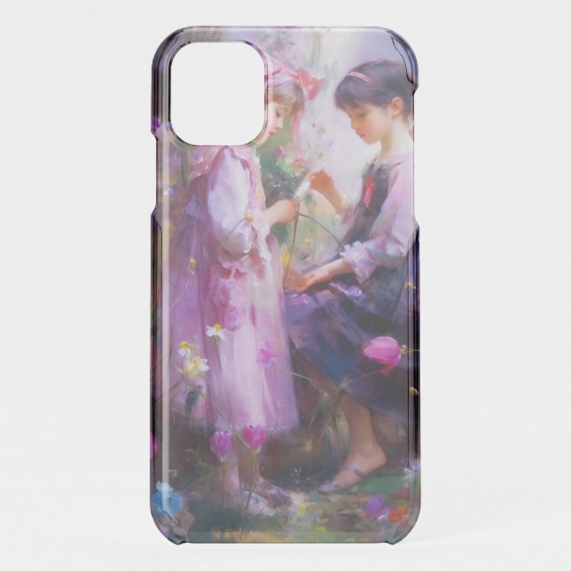 Friends and Flowers 2 Uncommon iPhone Case (Back)