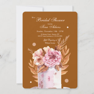 Friends and Flowers Bridal Shower Invitation