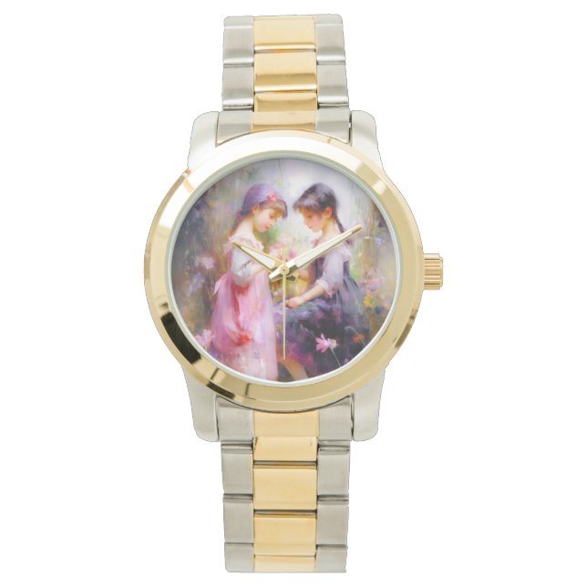Friends and Flowers  Watch (Front)