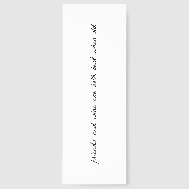 Friends And Wine Bookmarks (Front)