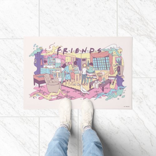 FRIENDS  Apartment Cartoon Doormat