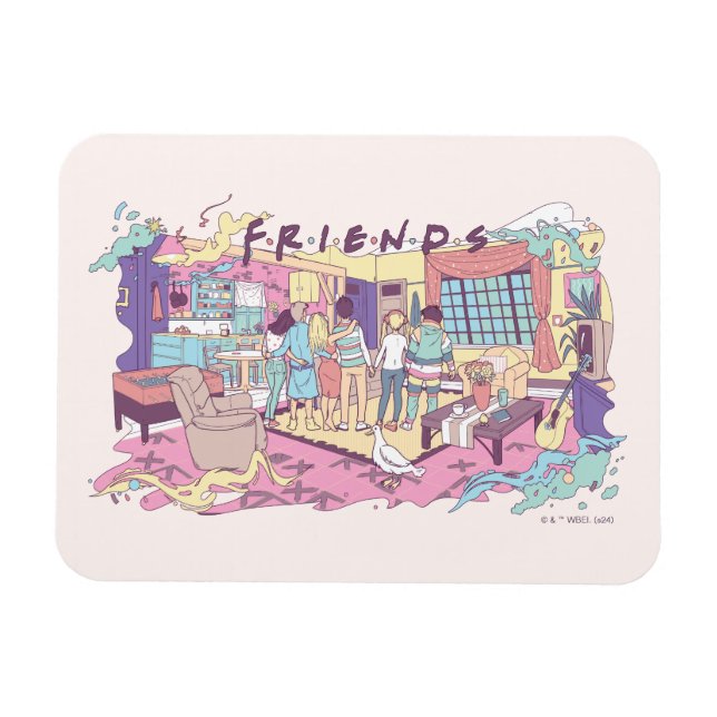 FRIENDS™ | Apartment Cartoon Magnet (Horizontal)