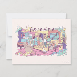 FRIENDS™   Apartment Cartoon Note Card
