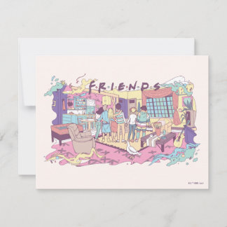 FRIENDS™ | Apartment Cartoon Note Card