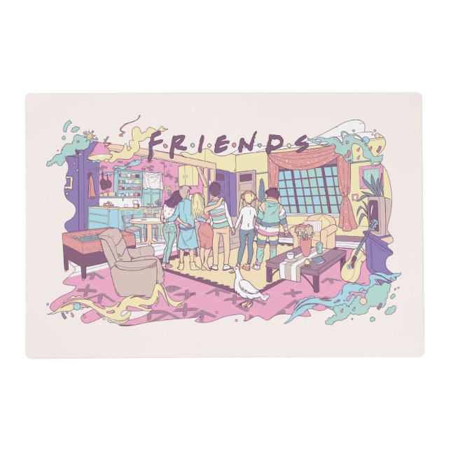 FRIENDS™ | Apartment Cartoon Placemat (Front)