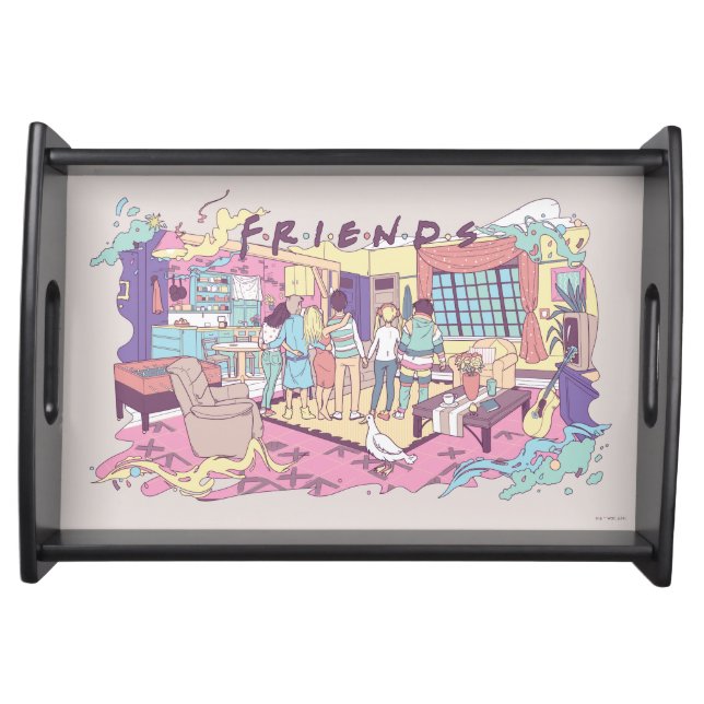 FRIENDS™ | Apartment Cartoon Serving Tray (Front)