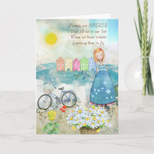 FRIENDS ARE ANGELS GREETINGS CARD