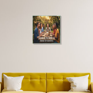 Friends Are Family Canvas Photo Tile