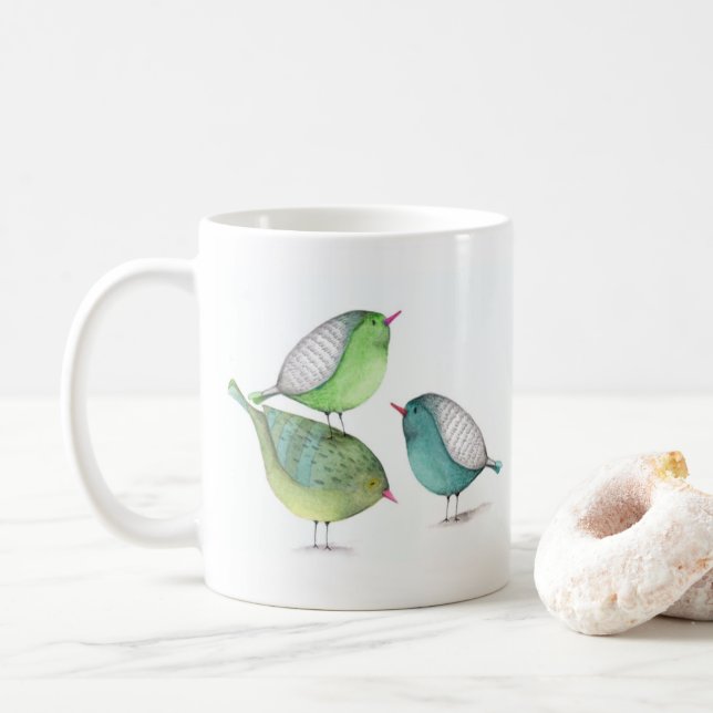 Friends are family you choose typography coffee mug (With Donut)